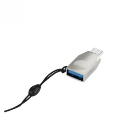 Переходник Hoco UA9 Type-C - Usb, Серебристый