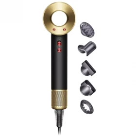 Фен для волос SenCiciMen Hair Dryer HD15, Black/Gold (5 насадок)