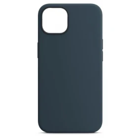 Накладка Silicone Case для iPhone 14, Тёмно-синяя