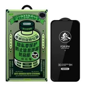 Защитное стекло Remax GL-27(Anti-Spy) 3D для iPhone 16 Plus / iPhone 15 Plus, Чёрное
