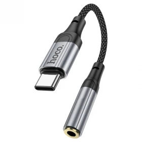 Переходник Hoco LS36 fresh digital Type-c to 3.5 audio, Чёрный