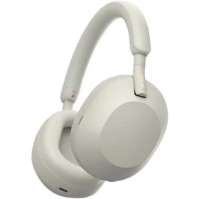 Беспроводные наушники Sony WH-1000XM5/SM с шумоподавлением, Серебристые