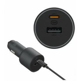 Автомобильное зарядное устройство XiaoMi Car Charger 1A1C 100W (CC07ZM) + Кабель USB-C-USB-C, Black
