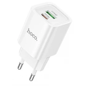 Сетевое зарядное устройство Hoco C149A Charm PD30W+QC3.0, White
