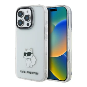 Накладка Lagerfeld для iPhone 16 Pro Max PC/TPU NFT Choupette body, Transparent (KLHCP16XHNCHTCT)