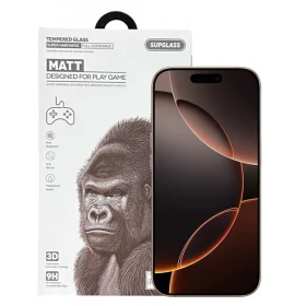 Защитное стекло SupGlass для iPhone 16 Pro Max Tempered Glass Super Hardness 3D XC-13 (Matt), Чёрное