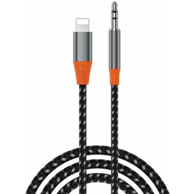 Кабель AUX Wiwu 3.5 мм Audio Cable Stereo - Lightning YP06, Серый
