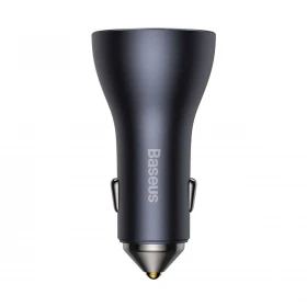 Автомобильное зарядное устройство Baseus Car Charger U+C+C QC3.0, 65W, Серый (CGJP010013)