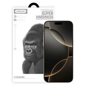 Защитное стекло SupGlass для iPhone 16 Pro Max Tempered Glass Super Hardness 3D XC-11, Чёрное