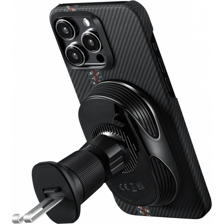 Держатель Pitaka MagEZ Car Mount Pro 2 Qi2, Чёрный (CM2402N). Фото 3