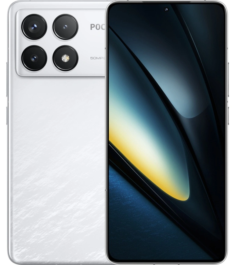 Смартфон Poco F6 Pro 12/512Гб Белый. Фото 1