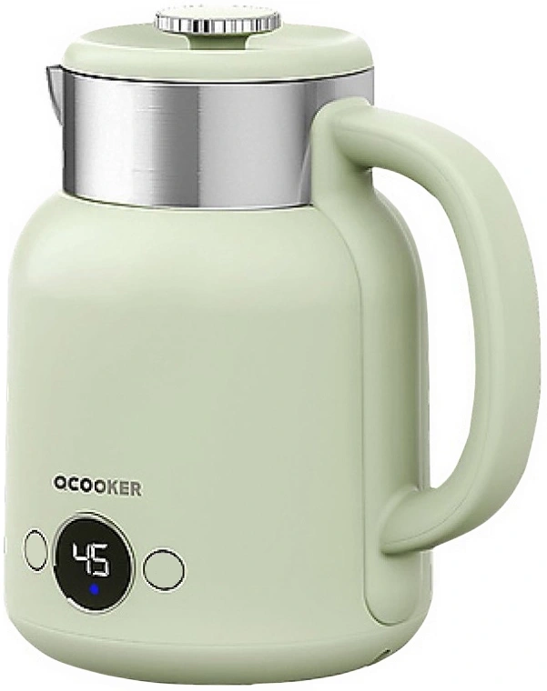 Электрический чайник с датчиком температуры Qcooker Kettle 1.5L 1500W, Зелёный (CR-SH1501). Фото 3