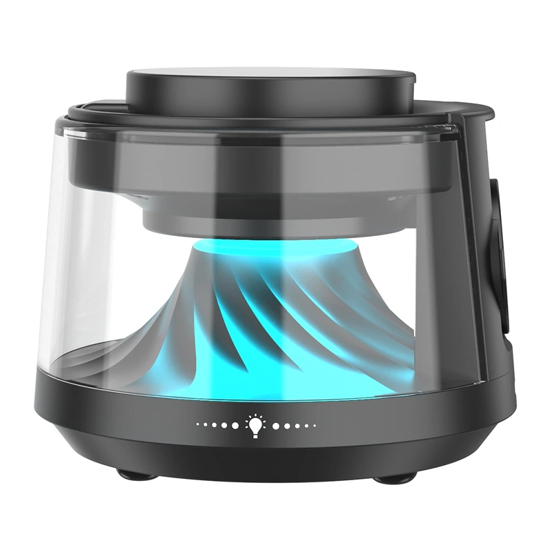 Беспроводная зарядная станция Wiwu Flow 5 in 1 Wireless Charger with ambient light & speaker, Чёрный (Wi-W039). Фото 1