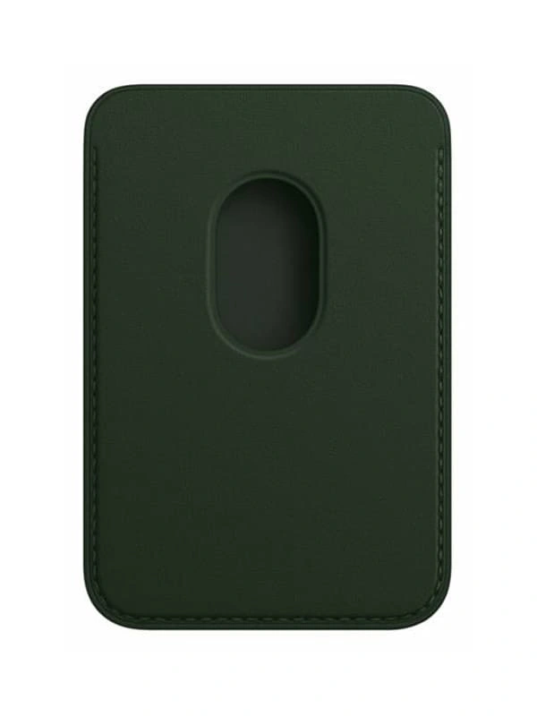 Магнитный бумажник Leather Wallet MagSafe для iPhone, Sequoia Green. Фото 2