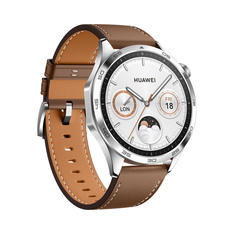 Умные часы Huawei Watch GT 4 46mm, Коричневый/Коричневый кожаный ремешок (PNX-B19). Фото 4