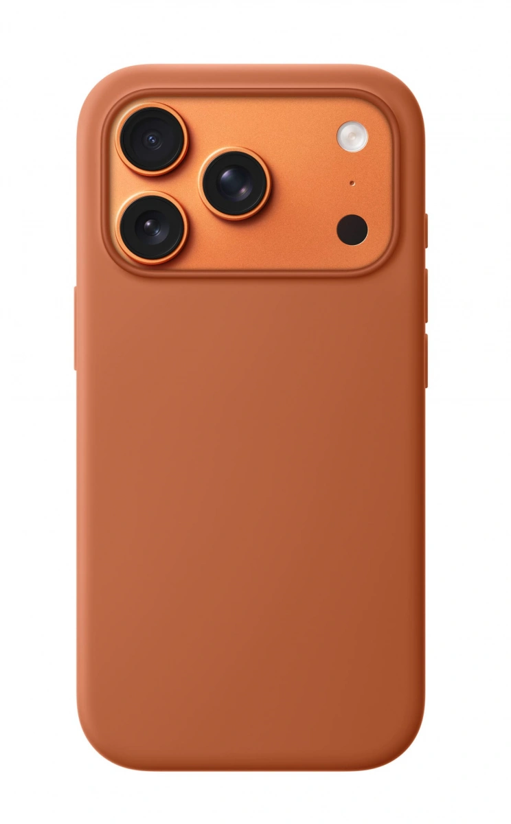 Накладка Silicone Case With MagSafe для iPhone 17 Pro Max, Терракотовая. Фото 1