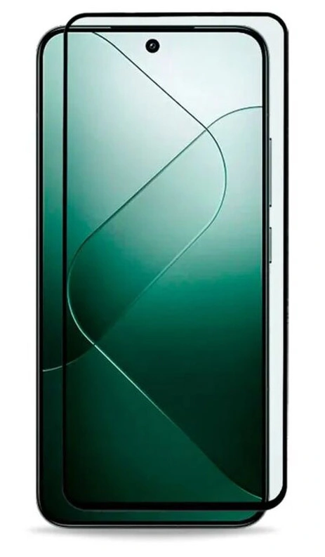 Защитное стекло Full Cover для Xiaomi 13/14, Чёрное. Фото 1