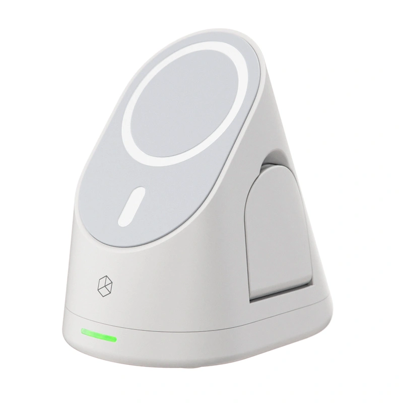 Беспроводное зарядное устройство Breaking DS06 3in1 Qi 20W, White. Фото 3