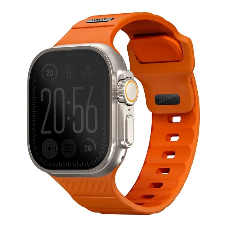 Ремешок Uniq для Apple Watch 42/44/45/49мм STRIDE FKM Rubber, Volt Orange (49MM-STRIVORG). Фото 1