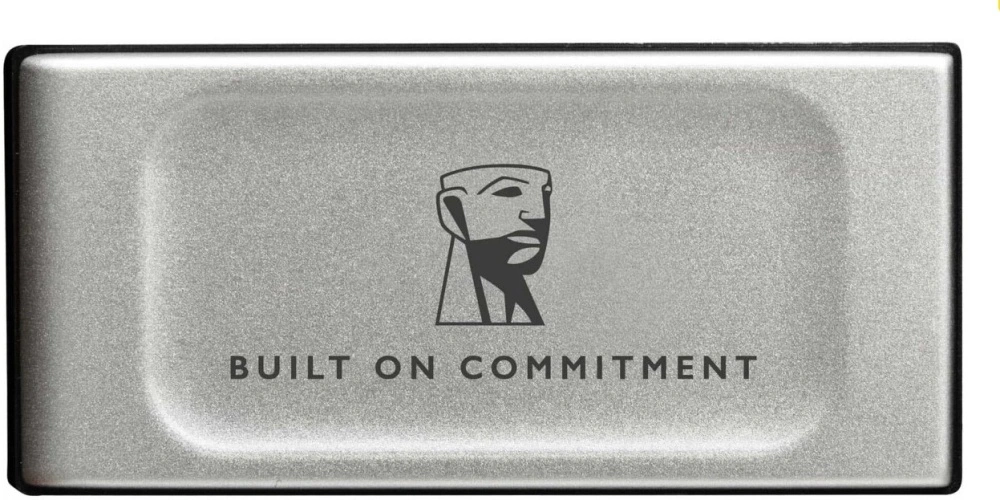 Внешний диск Kingston XS2000, SSD USB 3.2 Gen 2x2, 2000Мб/с 500Гб, Серебристый (SXS2000/500GA). Фото 1