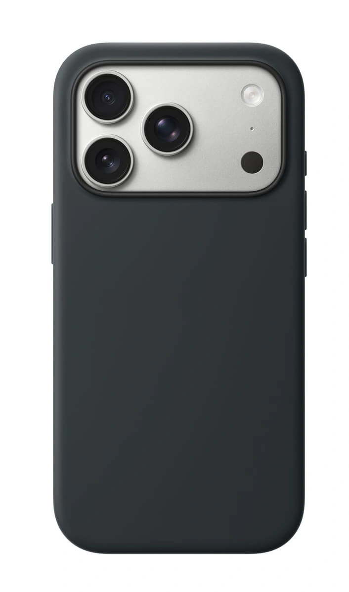 Накладка Silicone Case With MagSafe для iPhone 17 Pro Max, Чёрная. Фото 1