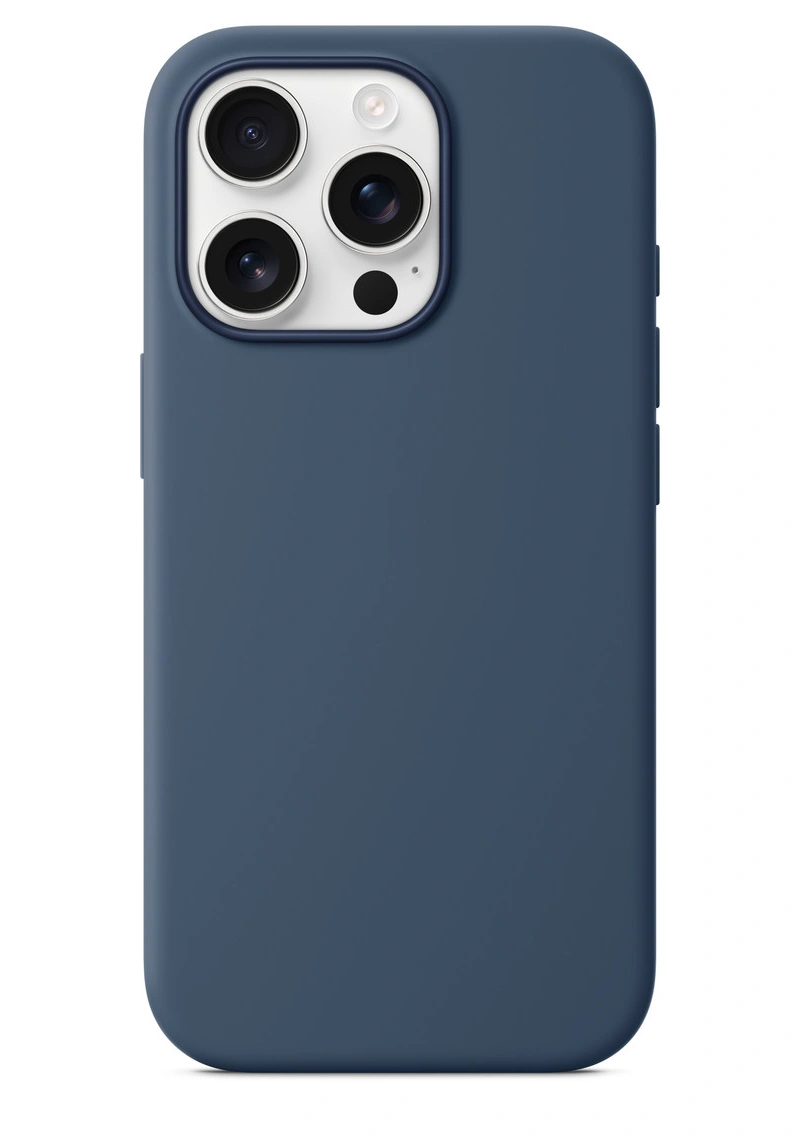 Накладка для iPhone 16 Pro Silicone Case With MagSafe, Denim. Фото 3