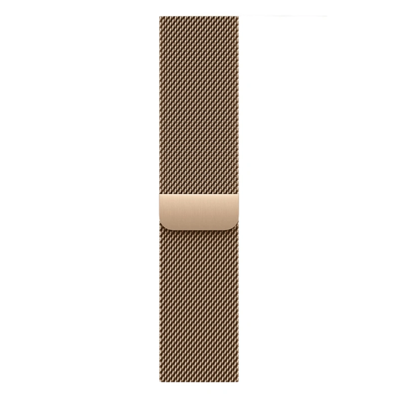 Apple Watch Series 11 GPS + Cellular, 42 мм, Gold Titanium, Миланская петля "Gold" (MF8Y4). Фото 3