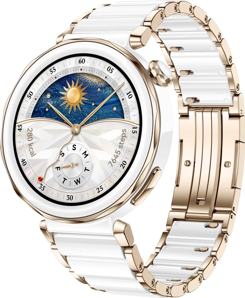 Умные часы Huawei Watch GT 5 Pro 42мм, Ceramic White (JNA-B29). Фото 1