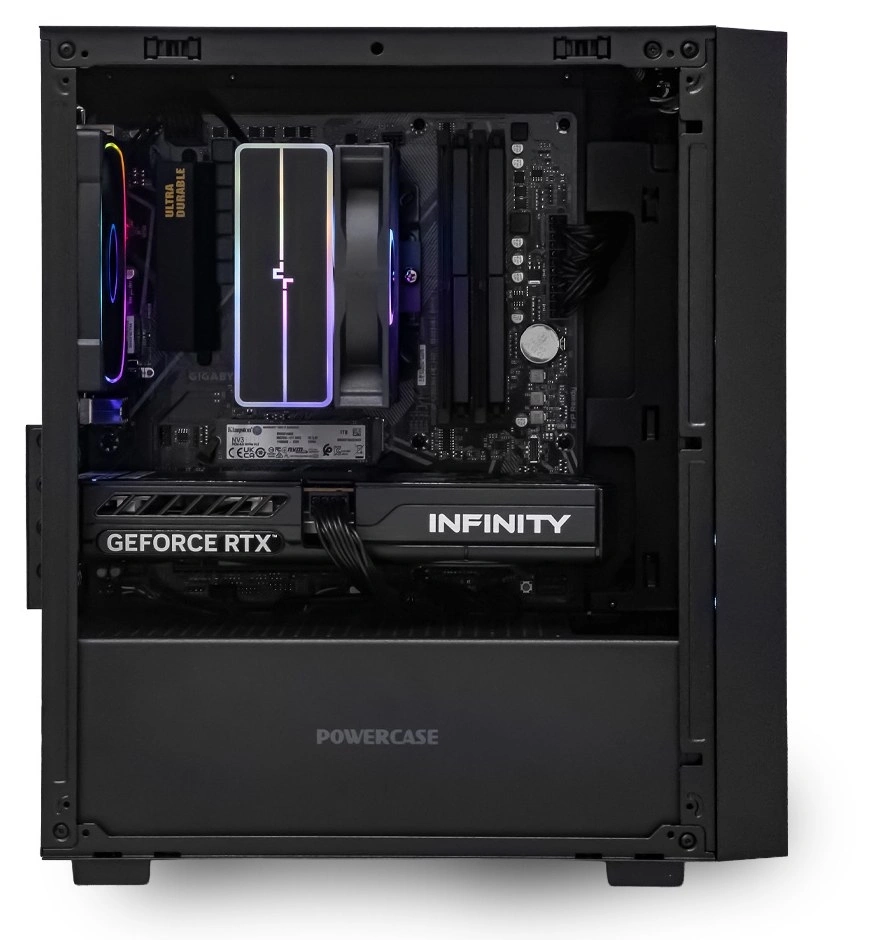 Системный блок CORE M (SM03 Ryzen 5 5600, 32Гб DDR4, RTX5060, SSD 1Тб M.2, Gigabyte B550M DS3H, 550Вт). Фото 3