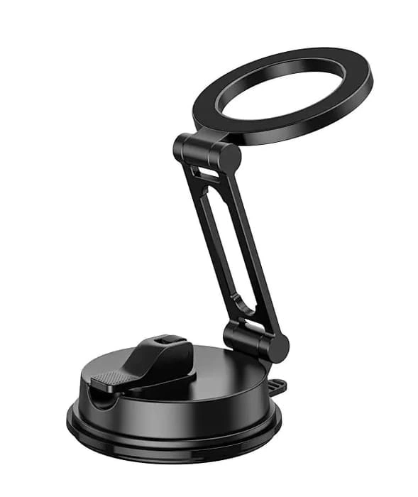 Держатель Wiwu Vacuum Suction Foldable Rotating Magnetic Phone Holder на присоске Wi-CH057, Black. Фото 3
