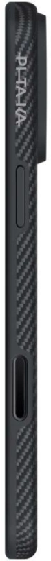 Накладка Pitaka для iPhone 17 Pro Max Aramid UltraGuard Case, Чёрно-серая (KI1701PBM). Фото 3