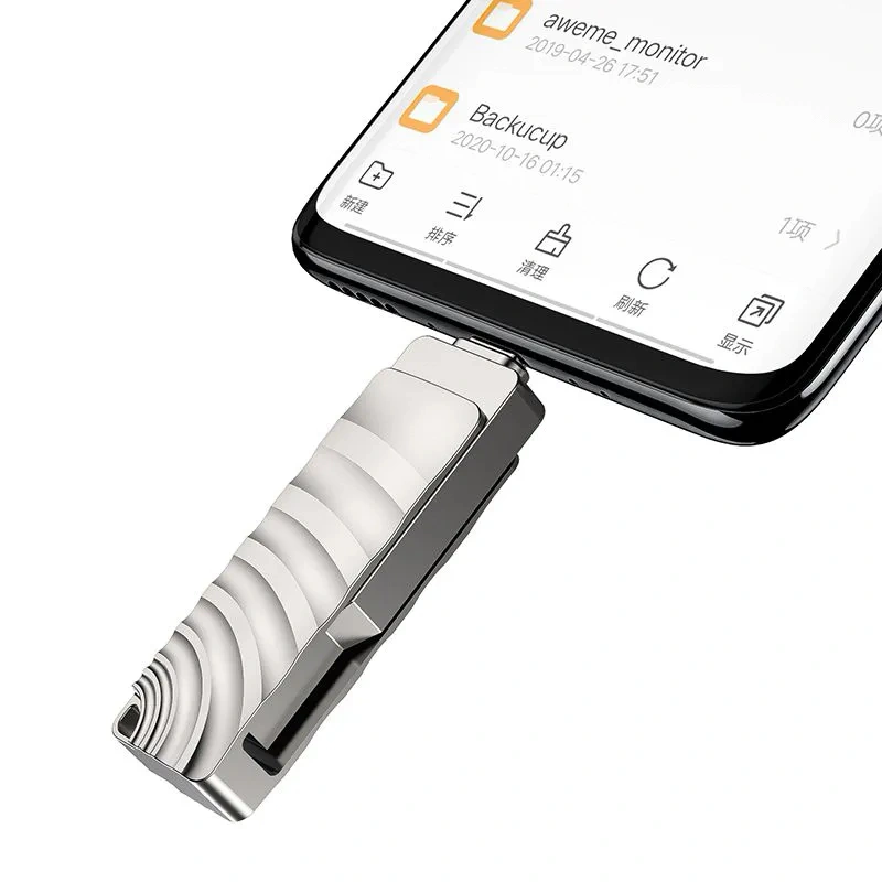 Накопитель Borofone BUD3 USB 3.0 + USB-C 128Gb. Фото 3