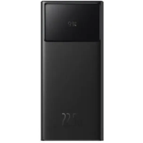 Внешний аккумулятор Baseus Star-Lord Digital Display Fast Charge Power Bank 10000mAh 22.5W с кабелем USB-C 3A 0.3m, Чёрный (PPXJ100001). Фото 1