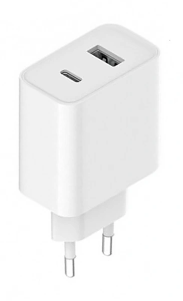 Сетевое зарядное устройство XiaoMi 33W Wall Charger (Type-A+Type-C), Белое (BHR4996GL). Фото 1