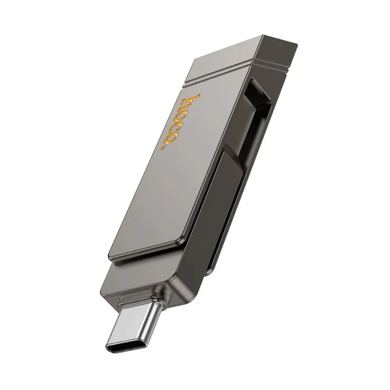 Накопитель Hoco UD15 Smart Type-C USB drive 64Gb USB 3.2, Серый. Фото 1
