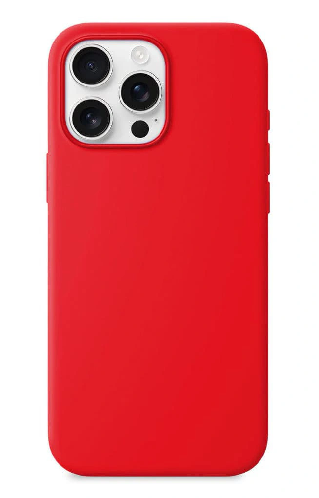 Накладка Silicone Case для iPhone 16 Pro Max, Красная. Фото 1