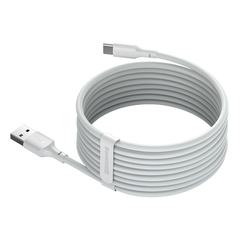 Кабель Baseus Simple Wisdom Data Cable Kit USB to Type-C 5A (2PCS/Set) 1.5m (TZCATZJ-02). Фото 4