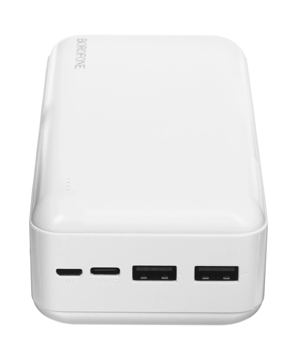 Внешний аккумулятор Borofone BJ27B 30000mAh, 1xUSB-C, 2xUSB-A, 1хMicro-USB, Белый. Фото 2