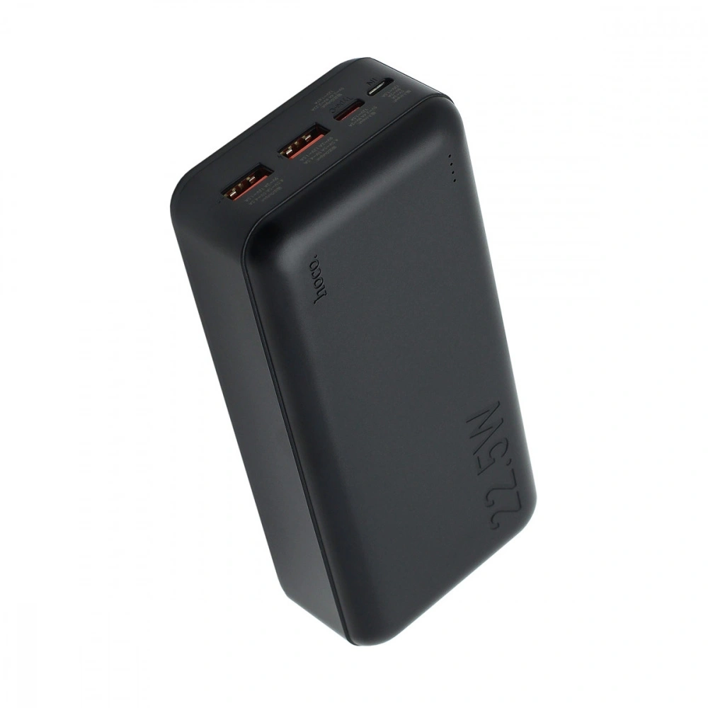 Внешний аккумулятор Hoco J101B Astute 30000mAh, 2xUSB, 1xUSB-C, 3А, QC3.0, PD20W, 22,5W, Li-Pol, Чёрный. Фото 1