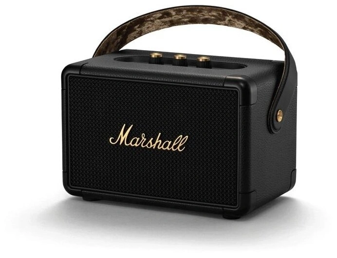 Портативная акустика Marshall Kilburn II, Чёрный и латунный. Фото 1