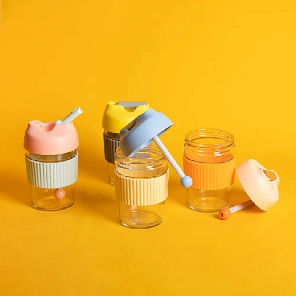 Термокружка Kiss Kiss Fish Rainbow 365ml, Blue Yellow (G-U36W). Фото 3