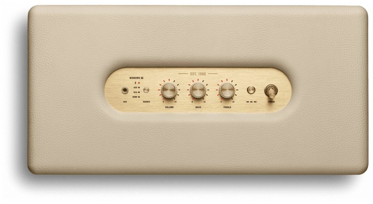 Портативная акустика Marshall Woburn III, Кремовый. Фото 2