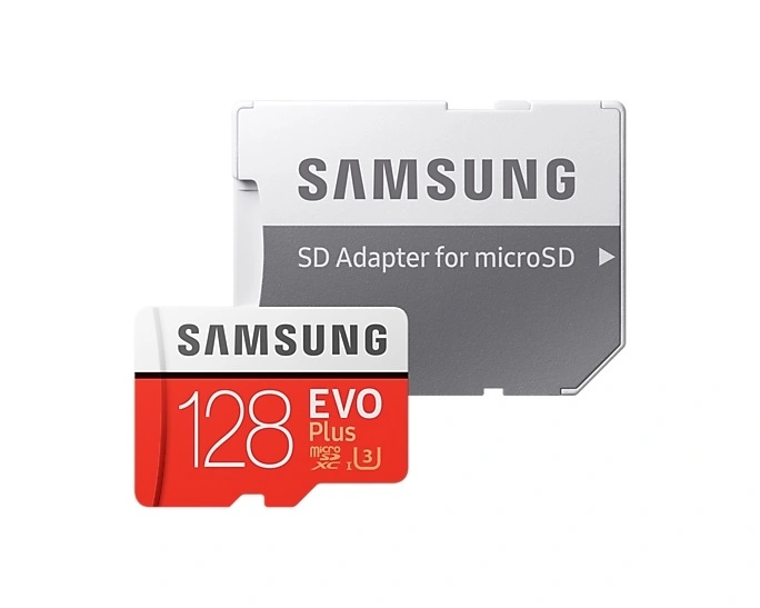 Карта памяти Samsung 128GB MicroSD EVO PLUS (MB-MC128HA/RU) + адаптер. Фото 2
