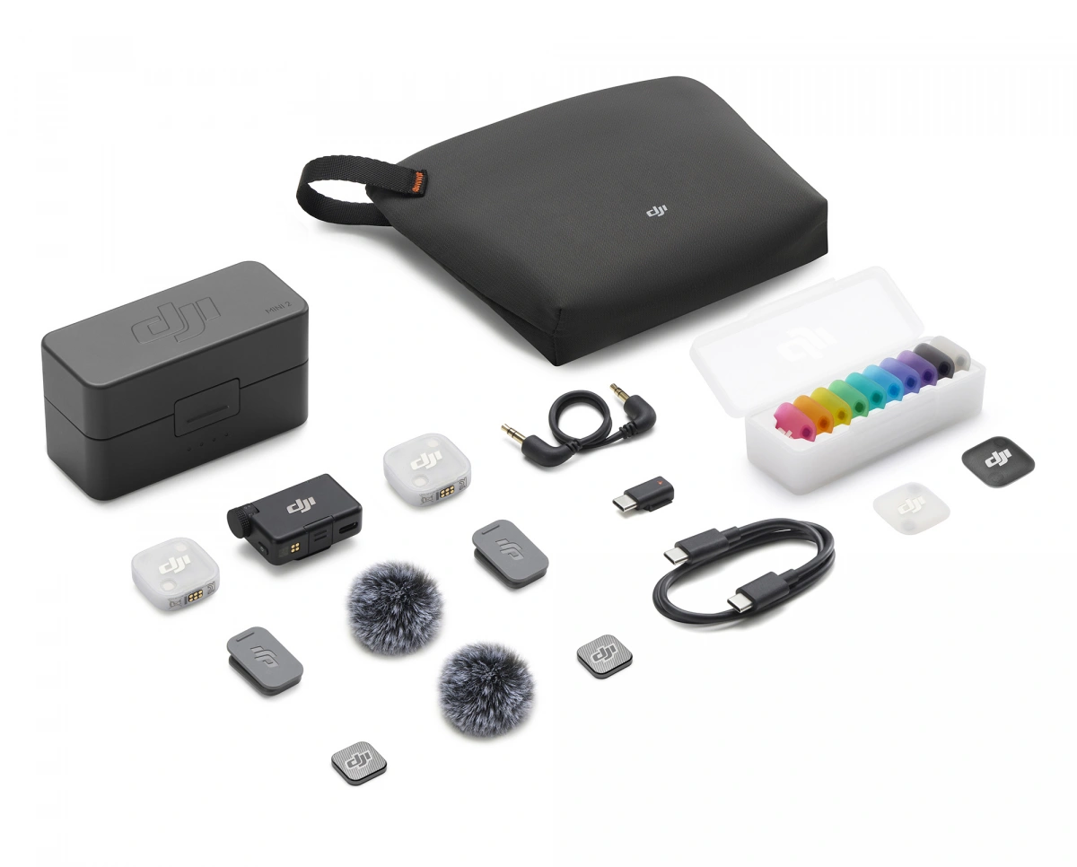 Микрофон беспроводной DJI Mic mini 2 (2TX+1RX+Charging Case) (DMMT02). Фото 1