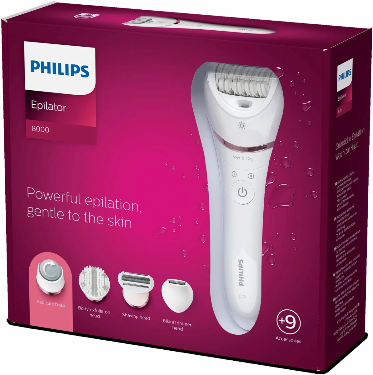 Эпилятор Philips Series 8000 BRE740/11 (9 accessories). Фото 6