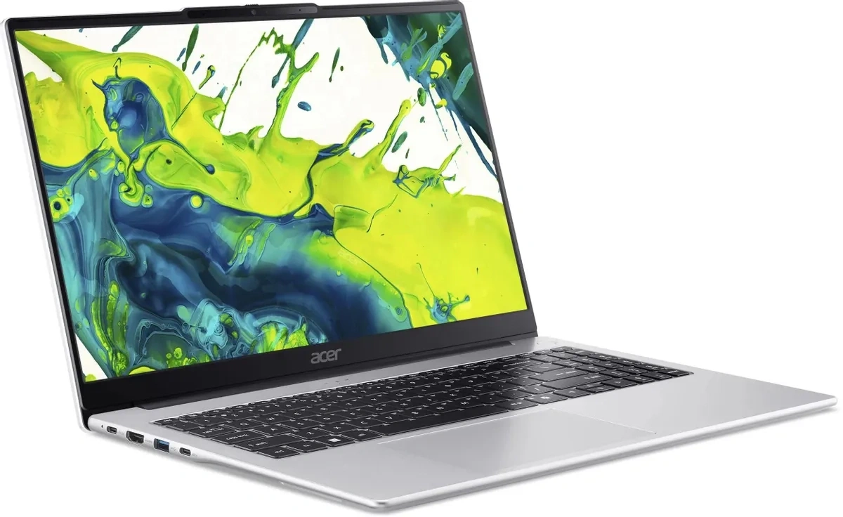 Ноутбук Acer Aspire Lite, Серебристый (AL15-49P-R7SB) (15.6", AMD Ryzen 5 7430U, 8 Гб DDR4, 512 Гб SSD, AMD Radeon Graphics, no OS) NX.DT8CD.004. Фото 3