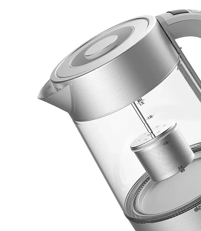 Электрический чайник Deerma DEM-SH50W, Silver. Фото 2