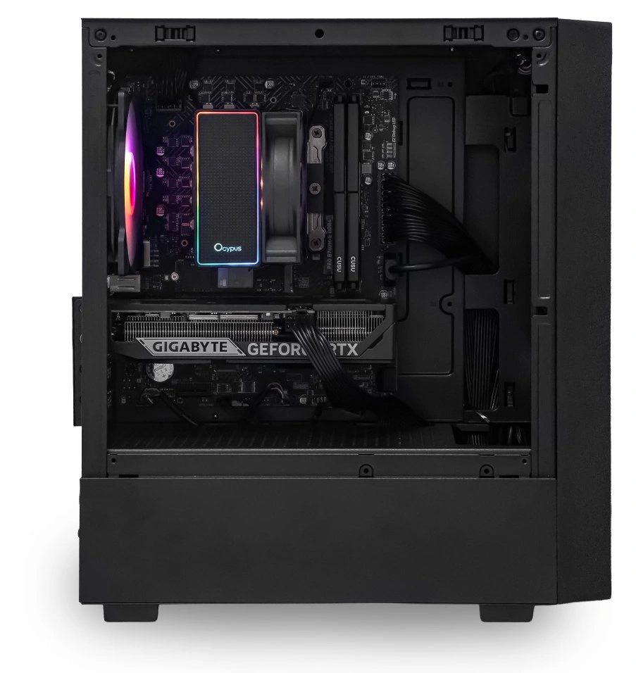 Системный блок CORE M (SM02 Intel Core i5-12400F, 32Gb DDR4, Gigabyte RTX5060, SSD 1Tb M.2, MSI B760M-E, 650Вт). Фото 1