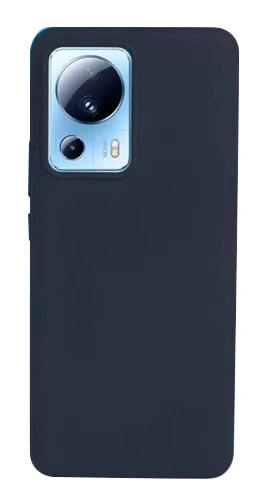 Накладка Silicone Case Logo для Xiaomi 13 Lite, Тёмно-синяя. Фото 1