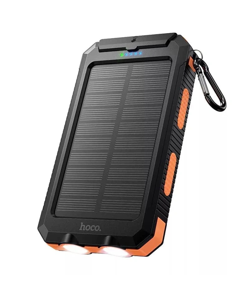 Внешний аккумулятор Hoco J164 Platinum Solar 8000mAh, Чёрный. Фото 1
